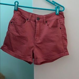 High raise shorts